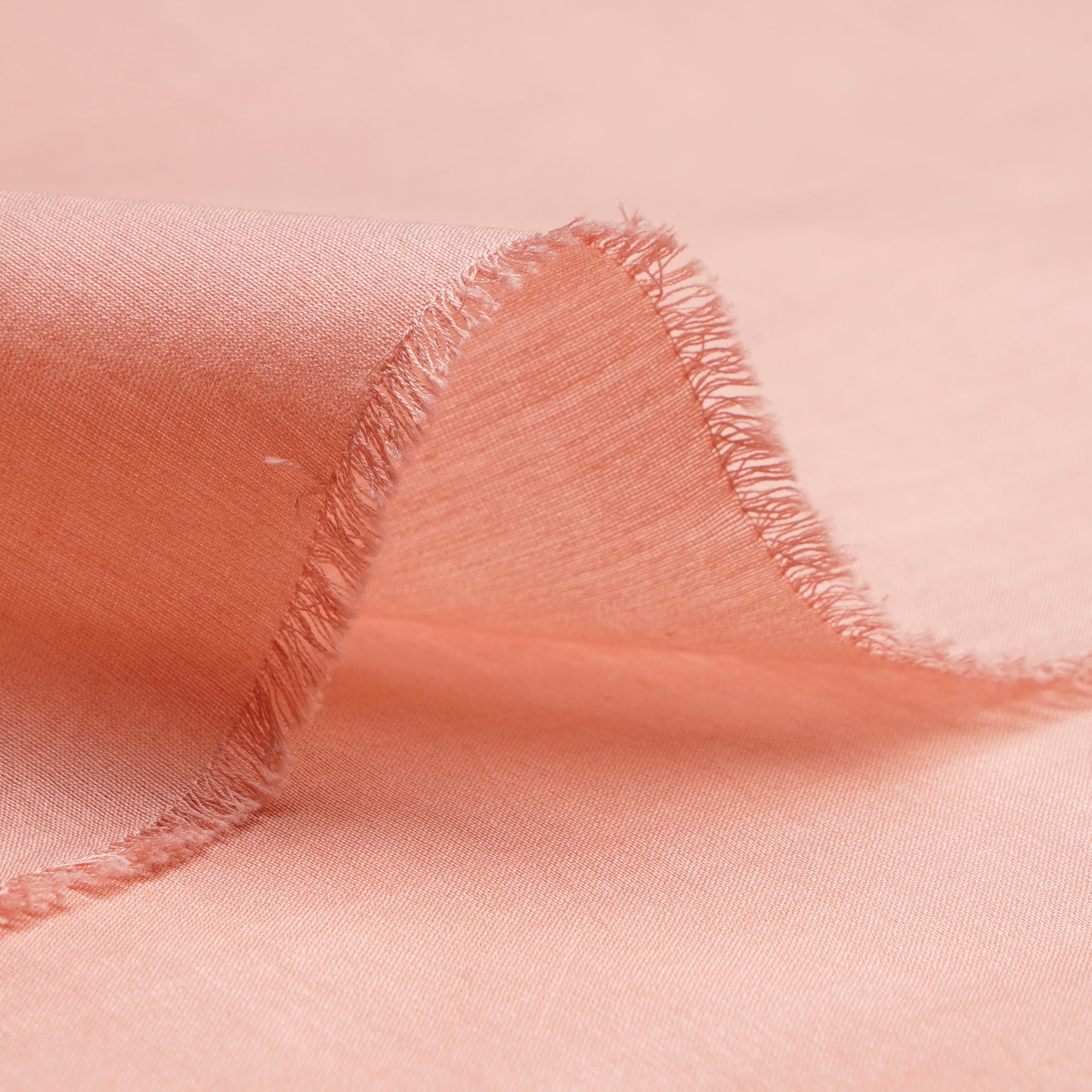 Blush Pink Piece Dyed Rapier Loom Pure Chanderi Fabric