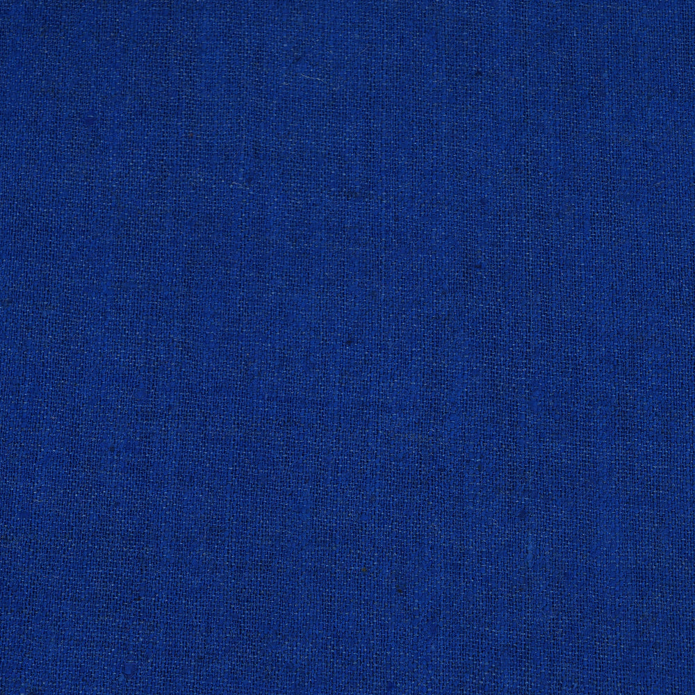 Blue Color Matka Muga Silk Fabric