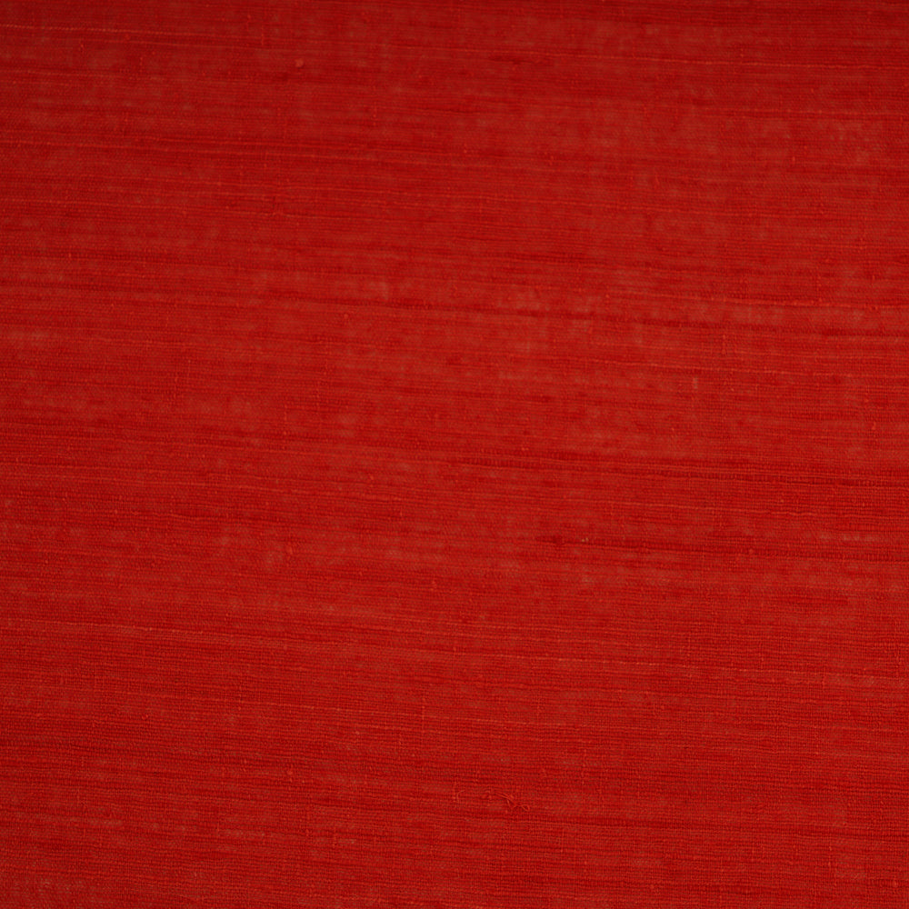 Red Color Matka Silk Fabric