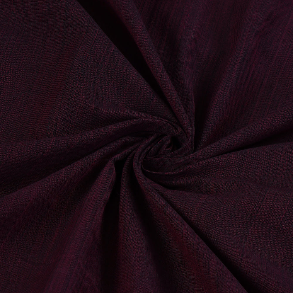 Plum Color Mangalgiri Cotton Fabric