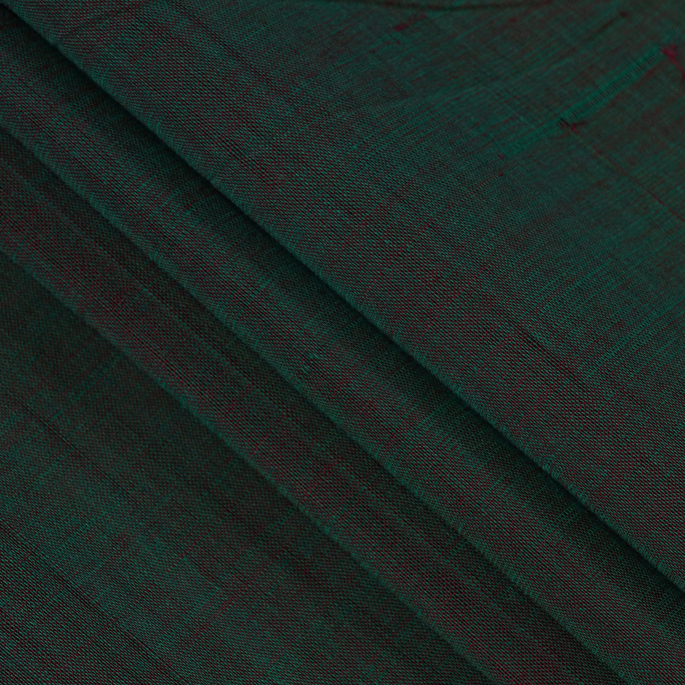 Green Color Mangalgiri Cotton Fabric