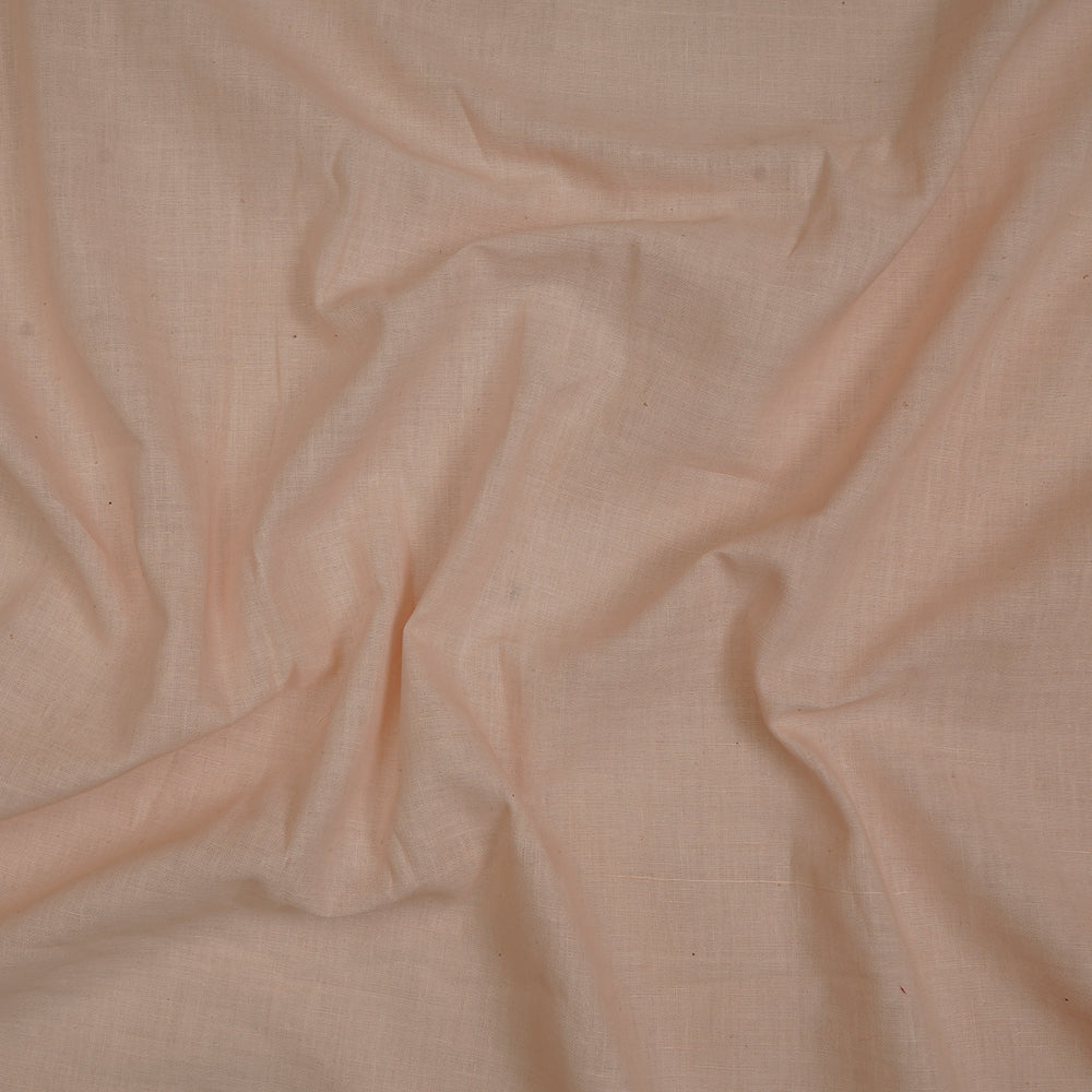 Misty Rose Color Handwoven Handspun Cotton Fabric