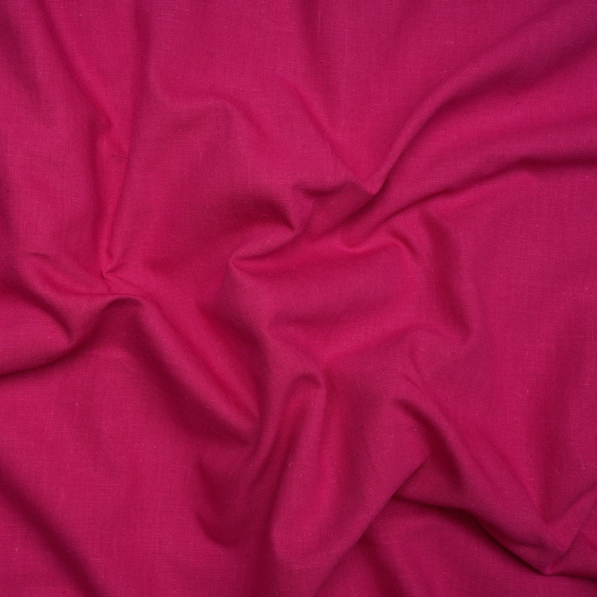 Dark Pink Handspun Handwoven Muslin Cotton FabricCream Handwoven Muslin Cotton Fabric