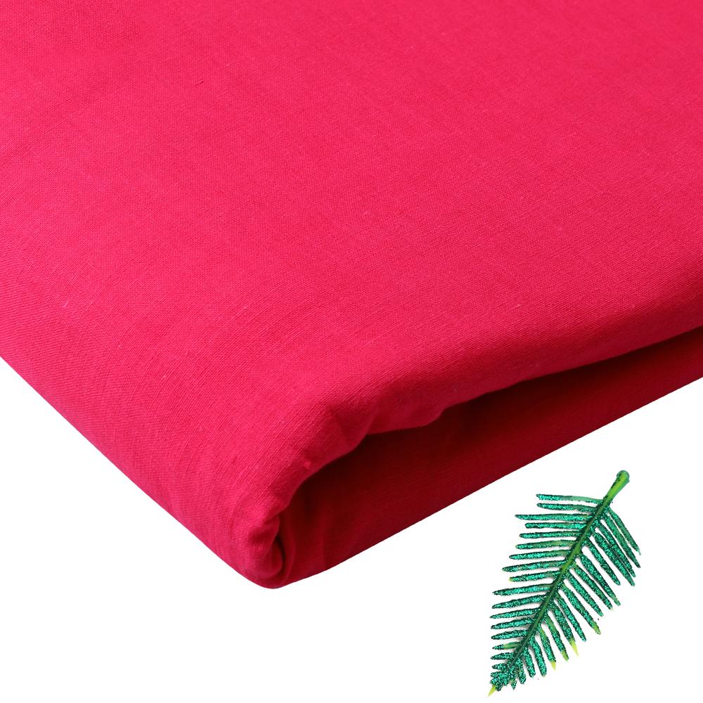 Fuchsia Pink Color Muslin Cotton Fabric