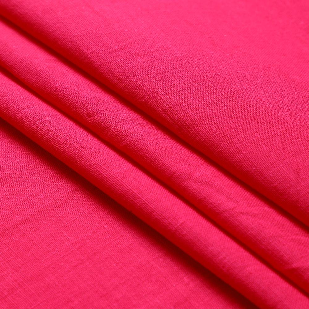 Fuchsia Pink Color Muslin Cotton Fabric