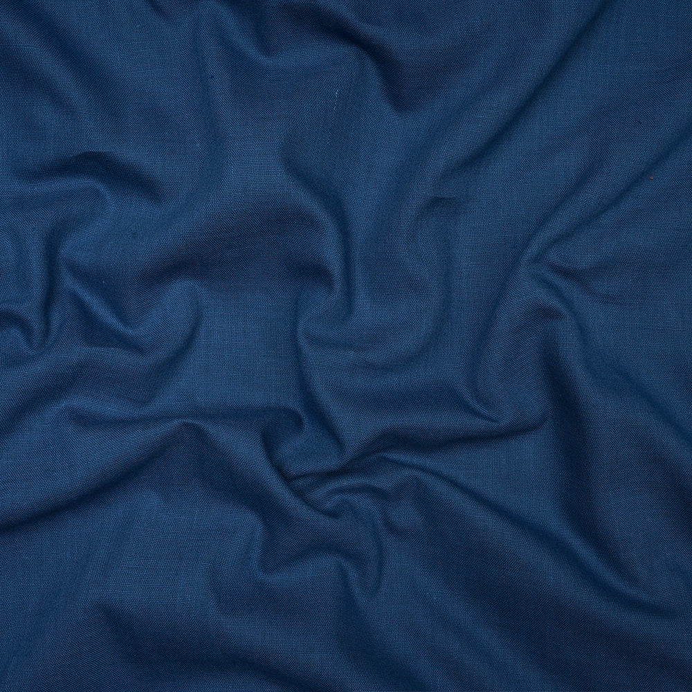 Blue Color Woven Handspun Cotton Fabric