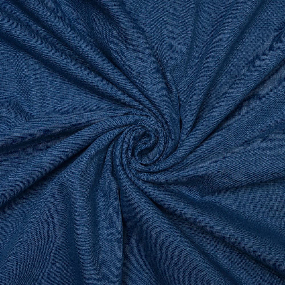 Blue Color Woven Handspun Cotton Fabric