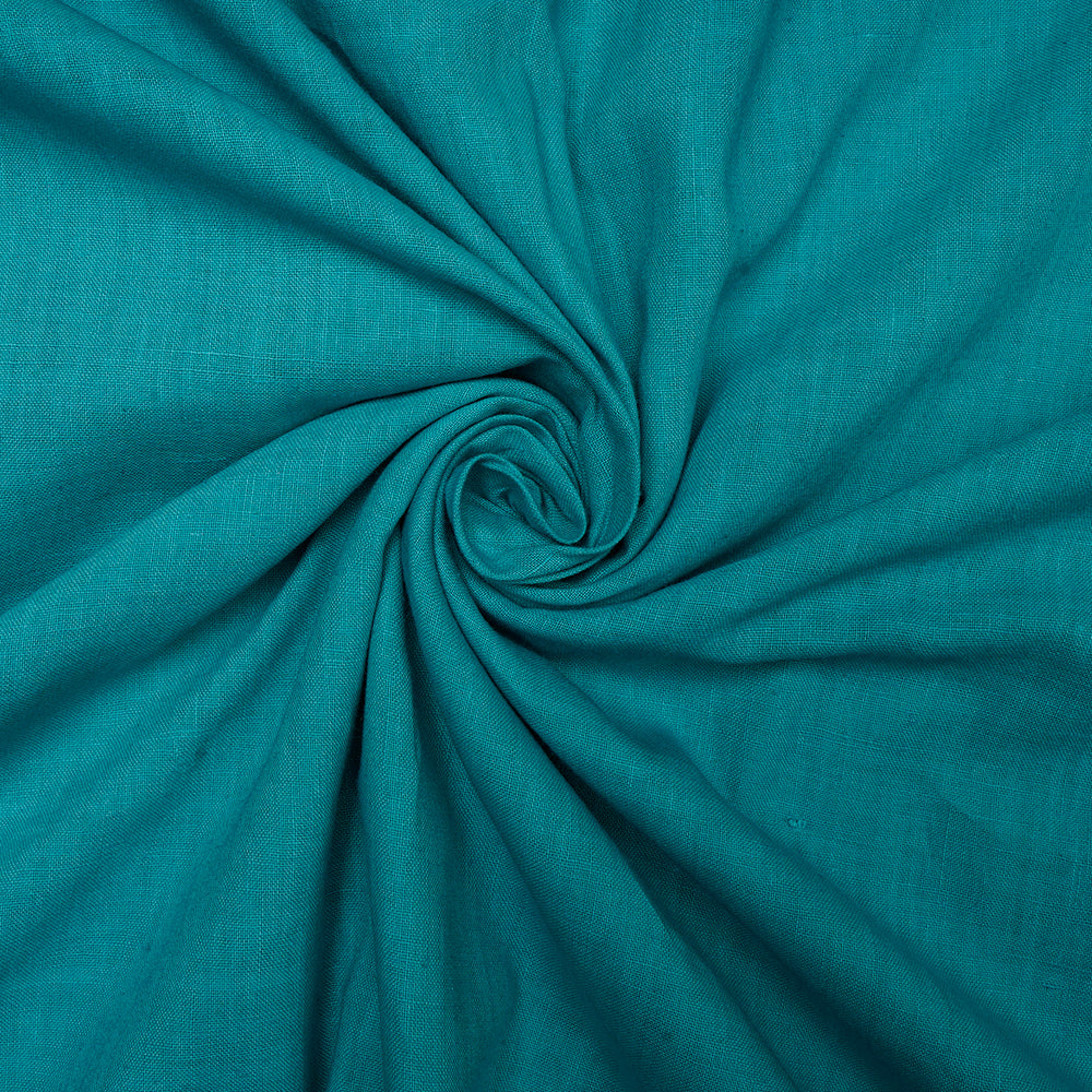 Blue Color Handwoven Handspun Cotton Fabric
