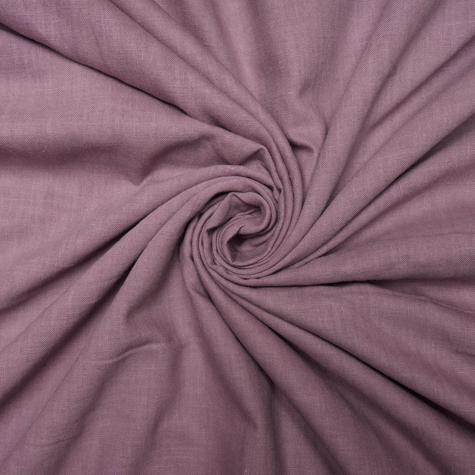 Dusty Lavender Color Handwoven Handspun Cotton Fabric