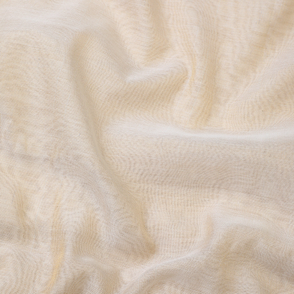 White-Golden Color Tissue Fabric