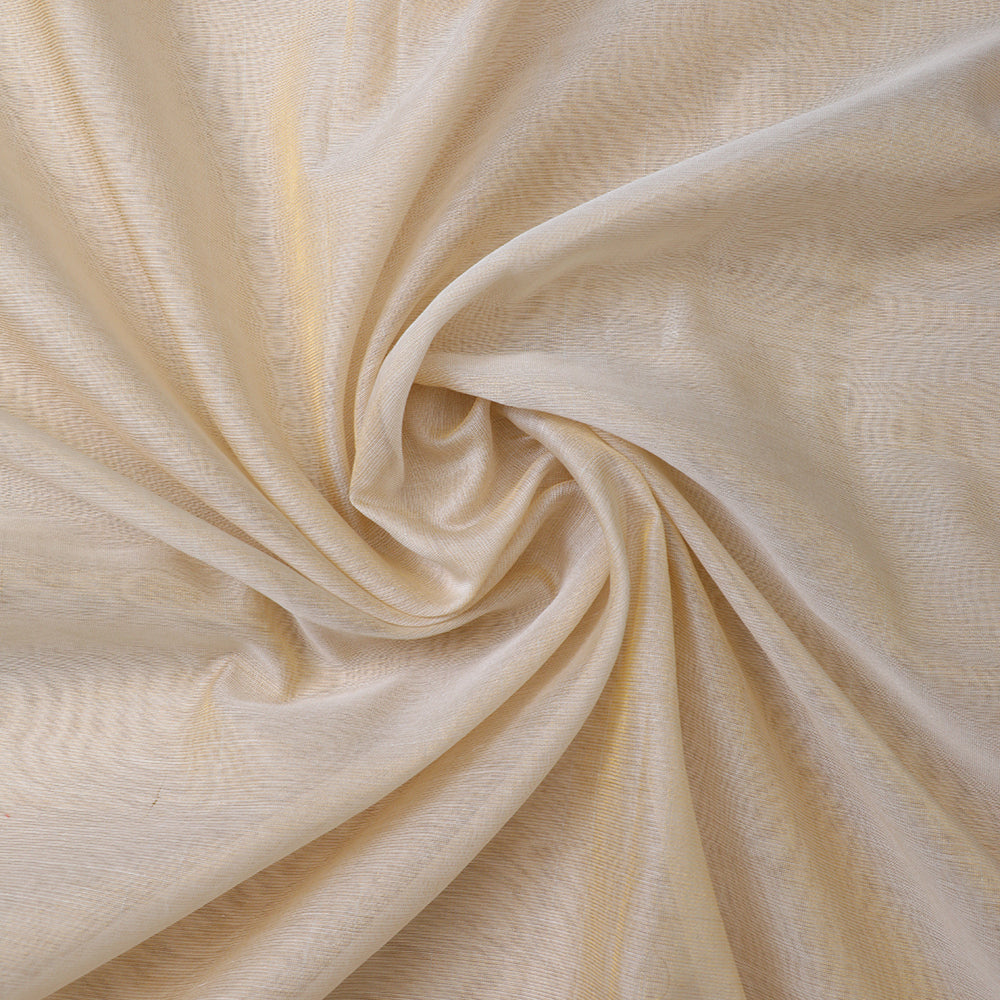 White-Golden Color Tissue Fabric