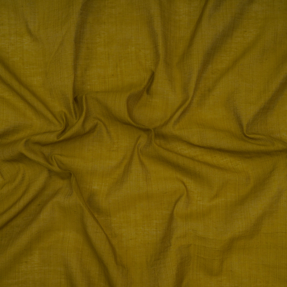 Olive Color Polyester Chanderi Fabric