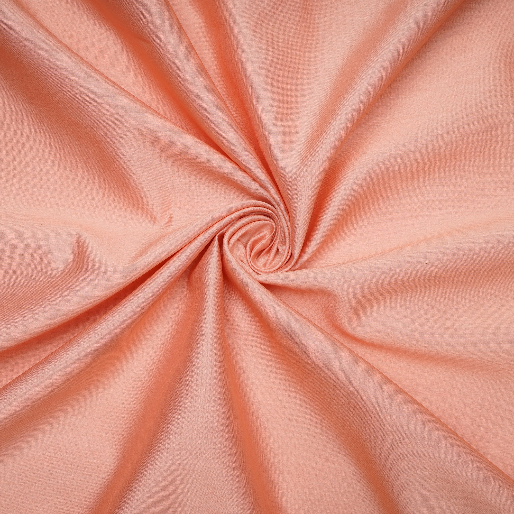 Coral Pink Piece Dyed Pure Chanderi Fabric