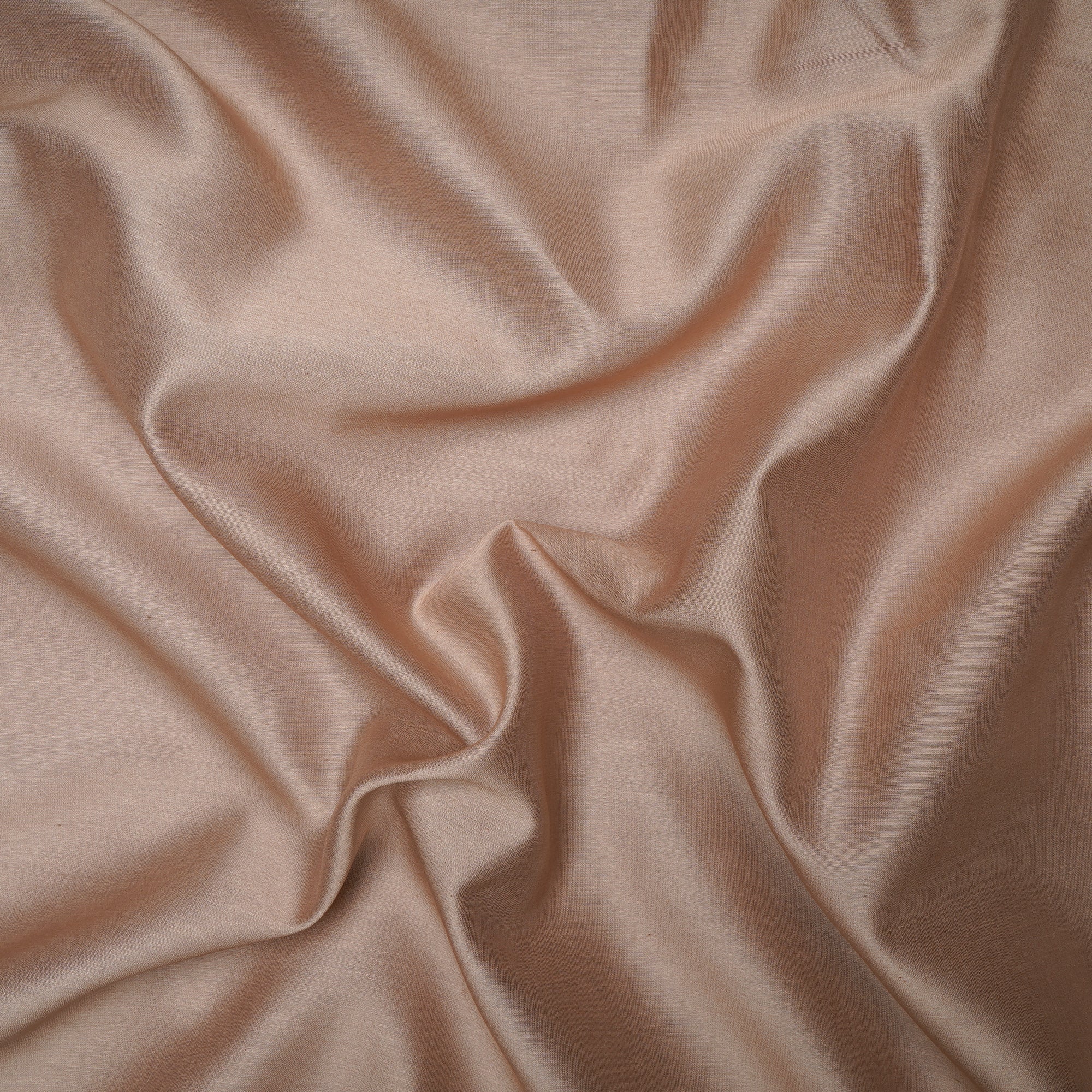 Beige Piece Dyed Pure Chanderi Fabric