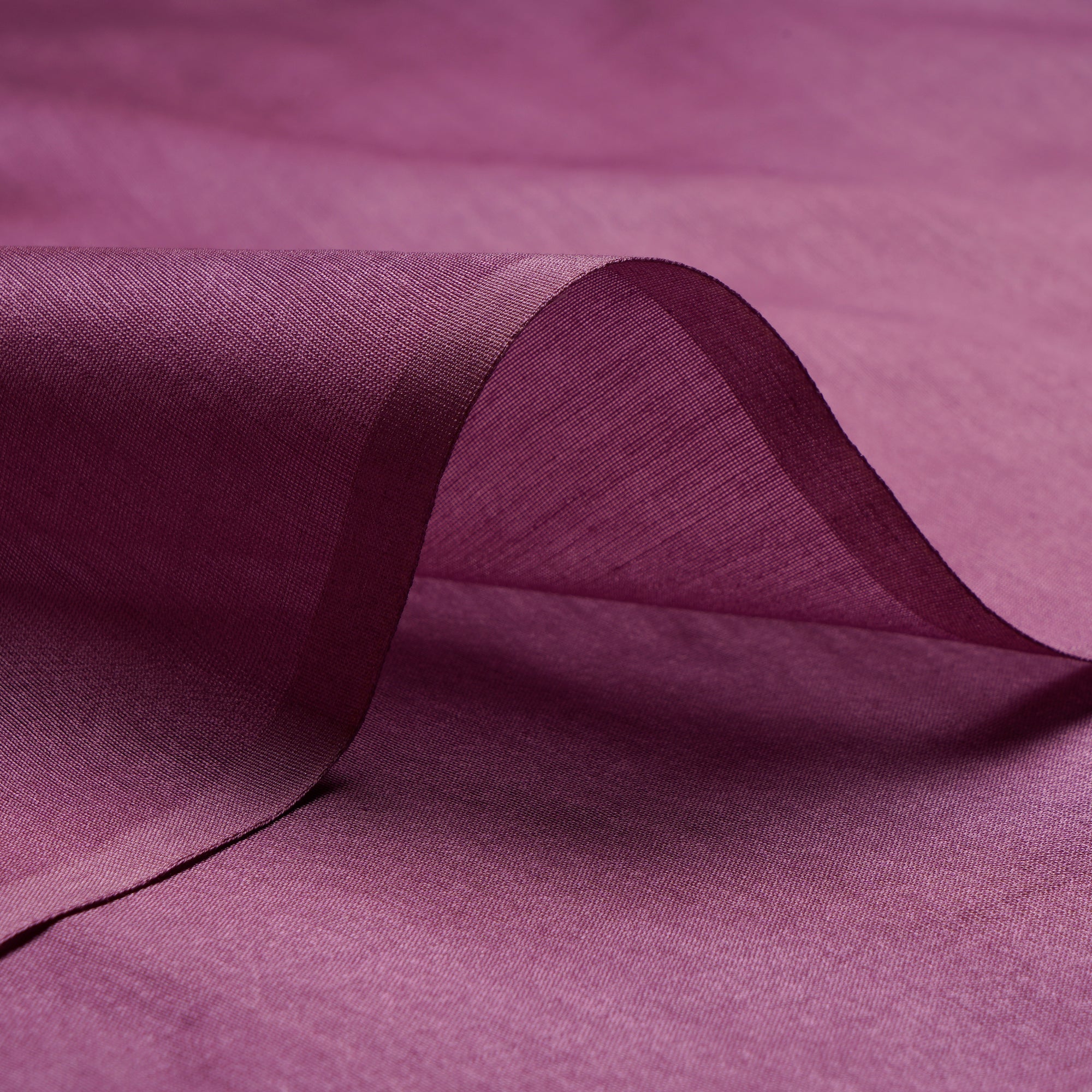 Purple Piece Dyed Pure Chanderi Fabric