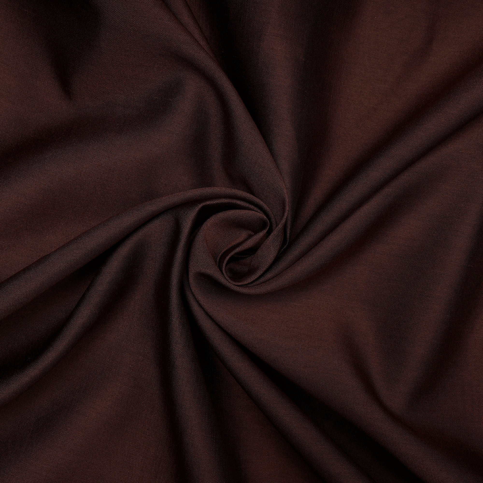 Dark Brown Piece Dyed Pure Chanderi Fabric