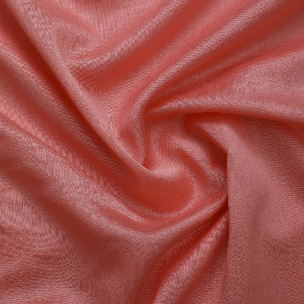 Pink Color Piece Dyed Chanderi Fabric
