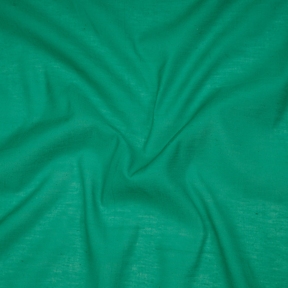 Green Color Natural Noile Silk Fabric