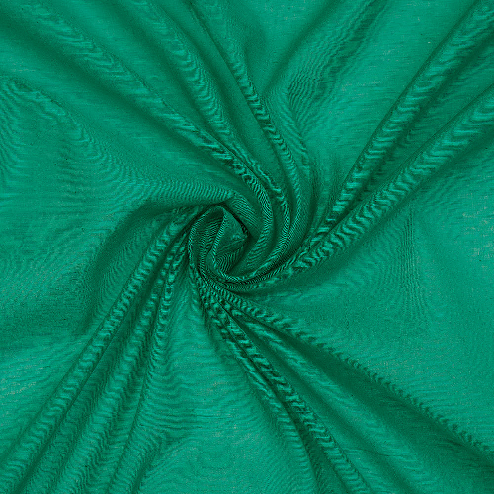 Green Color Natural Noile Silk Fabric