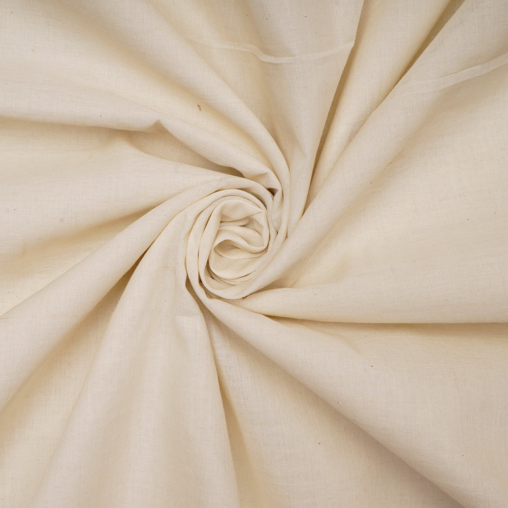 200 Count Cream Kora Handspun Handwoven Dyeable Cotton Muslin Fabric
