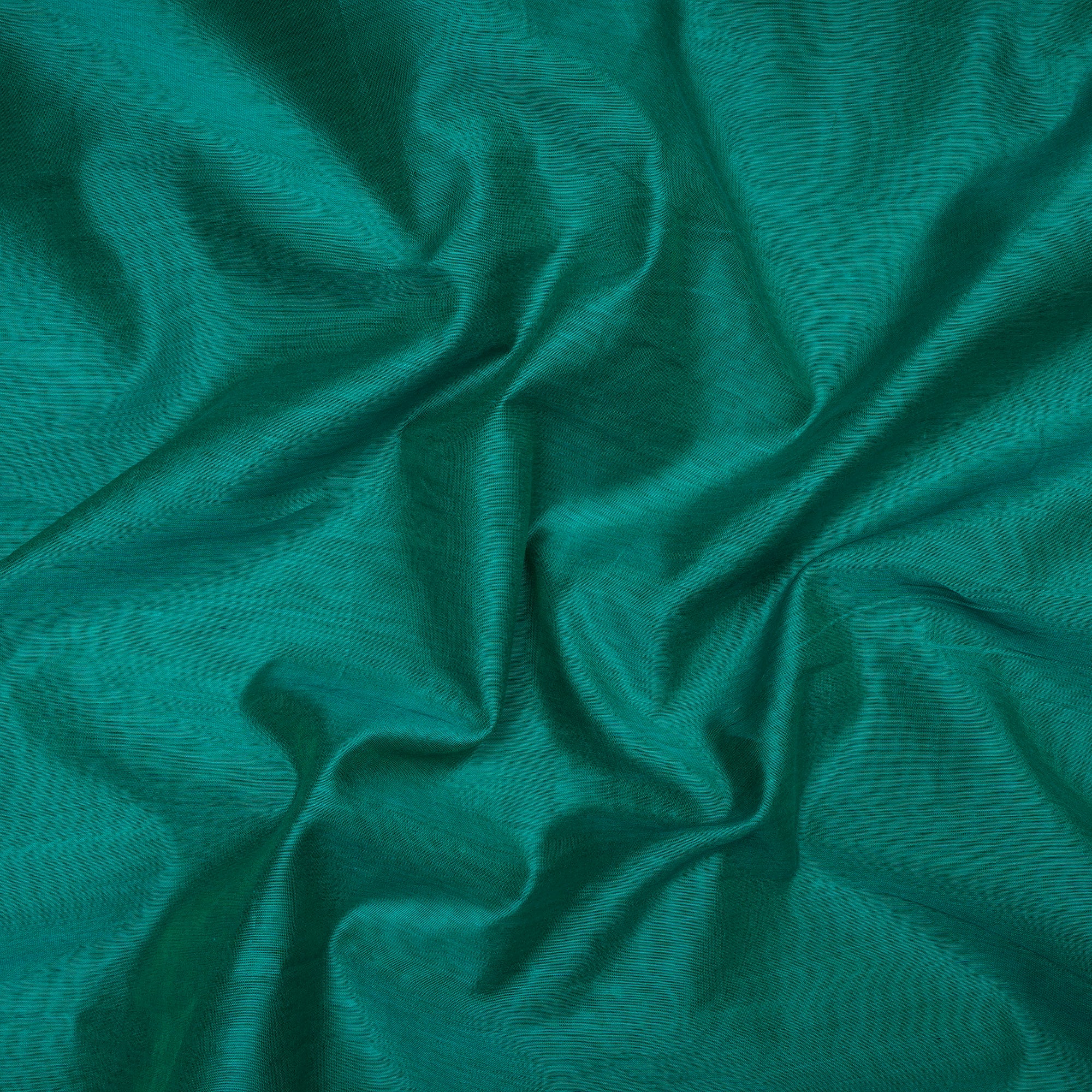 Green Color Polyester Mono Fancy Chanderi Fabric