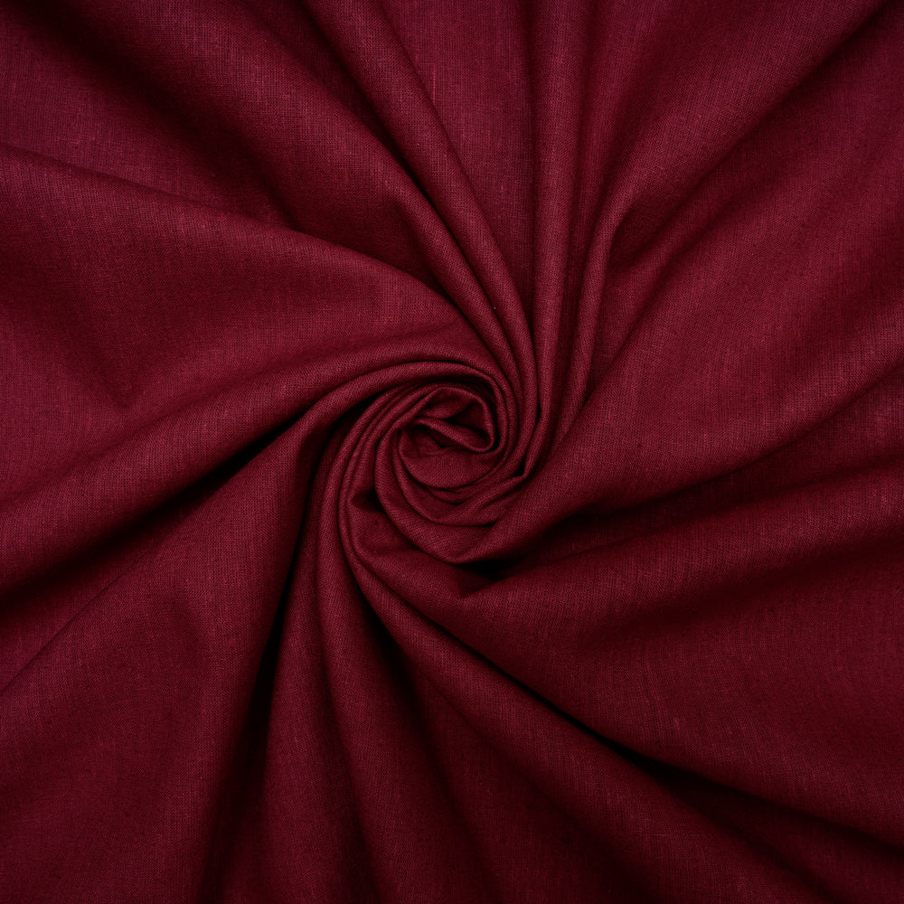 Maroon Handwoven Matka Silk Fabric