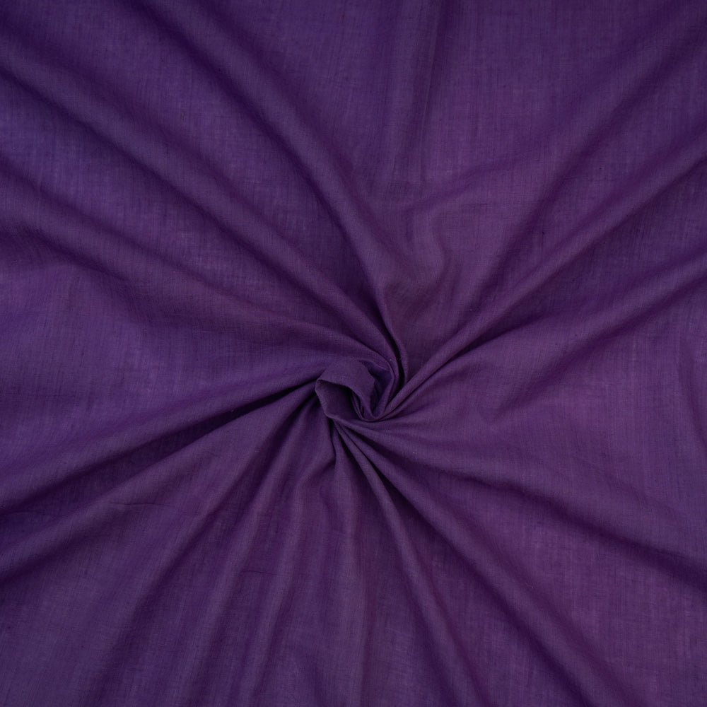 Deep Lilac Color Yarn Dyed Muslin Cotton Fabric