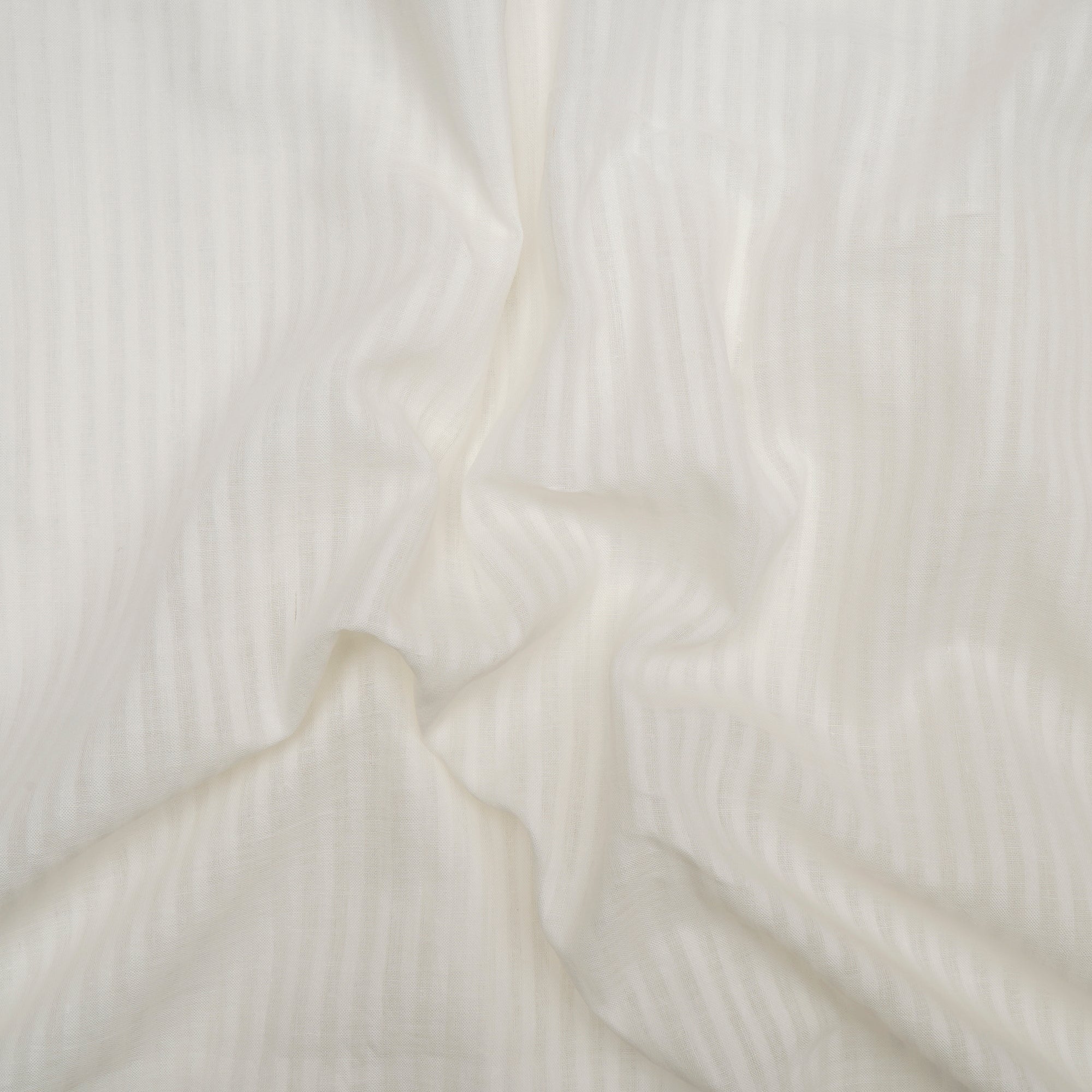 White Color Yarn Dyed Muslin Cotton Fabric