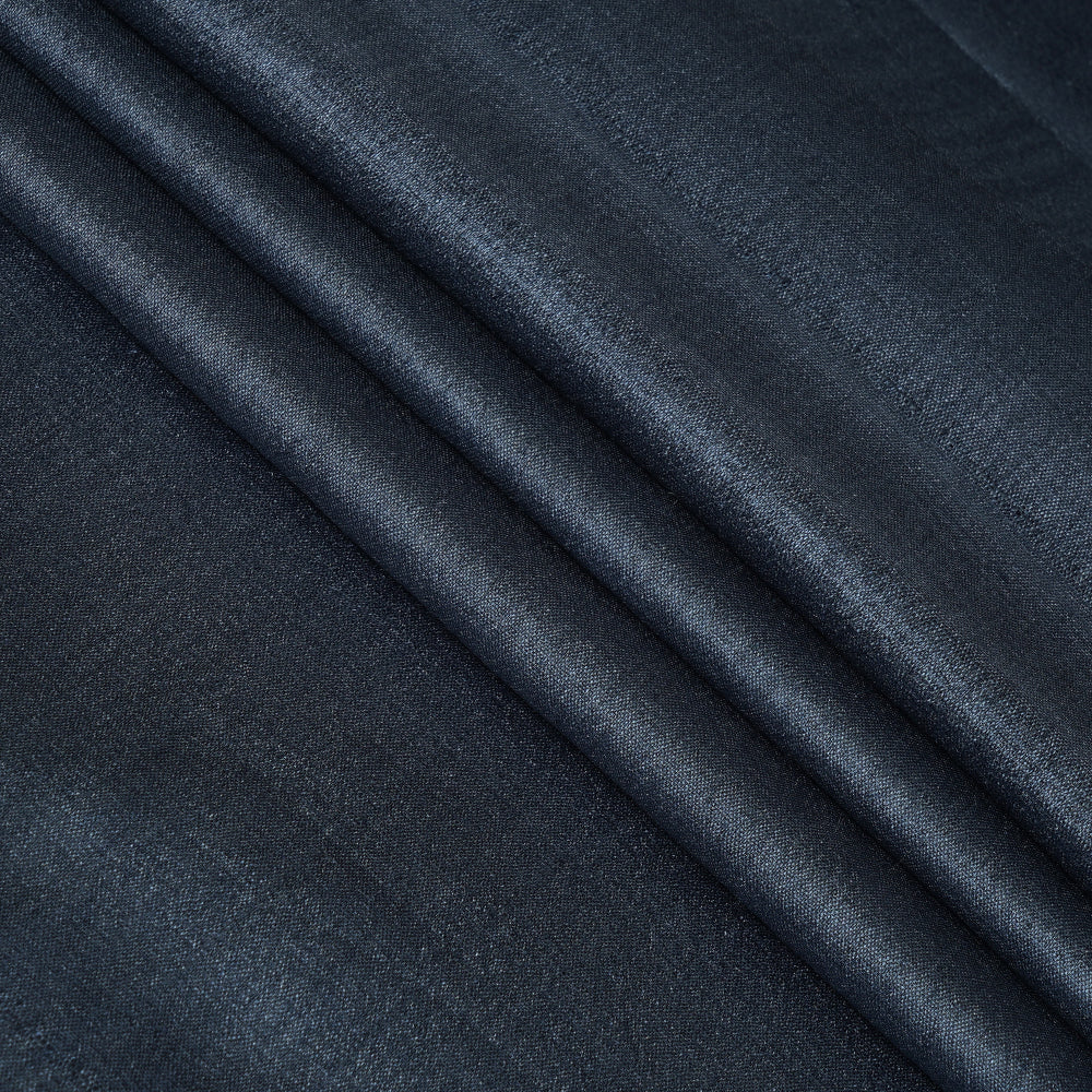 Grey Color Piece Dyed Handwoven Tussar Silk Fabric