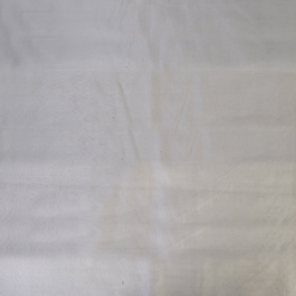White Color Kota Silk Fabric with Zari Border
