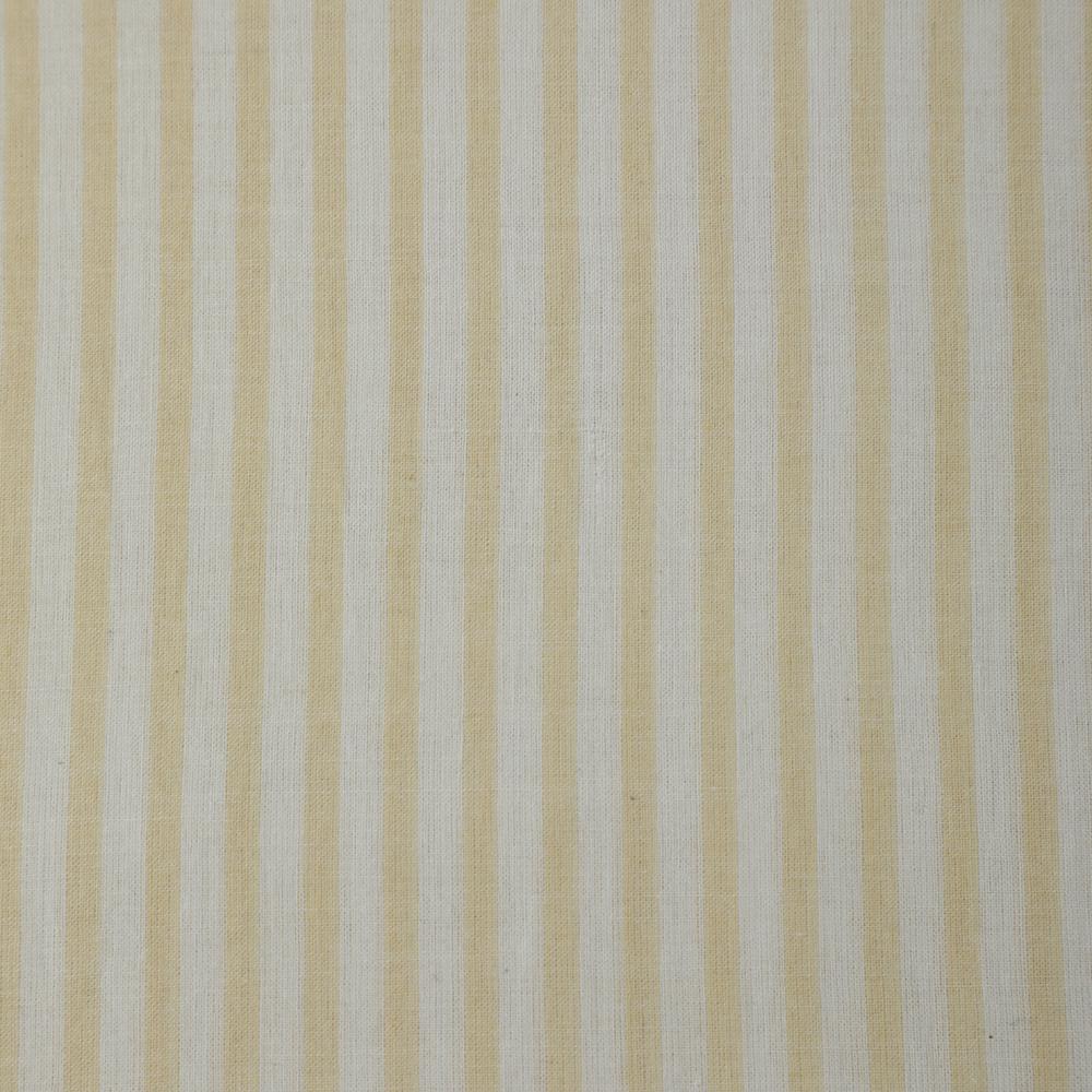 Cream-Yellow Color Yarn Dyed Cotton Muslin Fabric