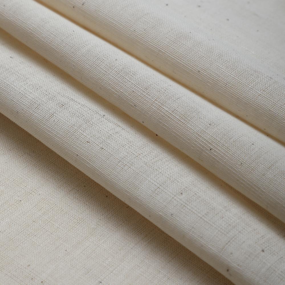 Off White Color Muslin Cotton Fabric