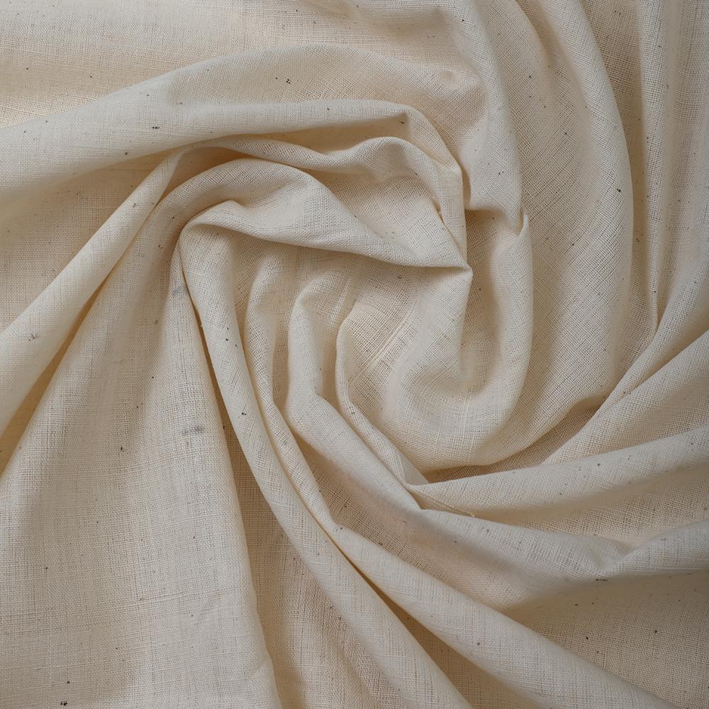 Off White Color Muslin Cotton Fabric