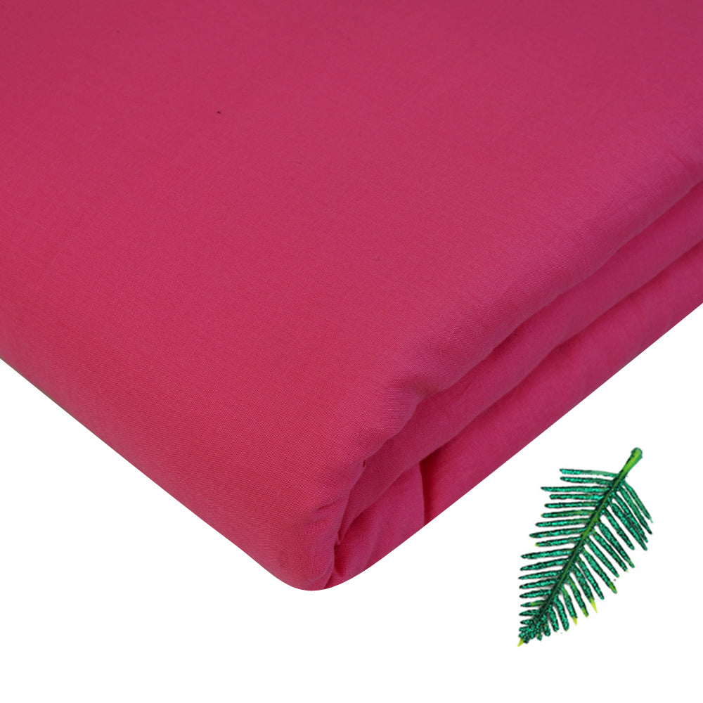 Pink Color Piece Dyed Cotton Voile Fabric