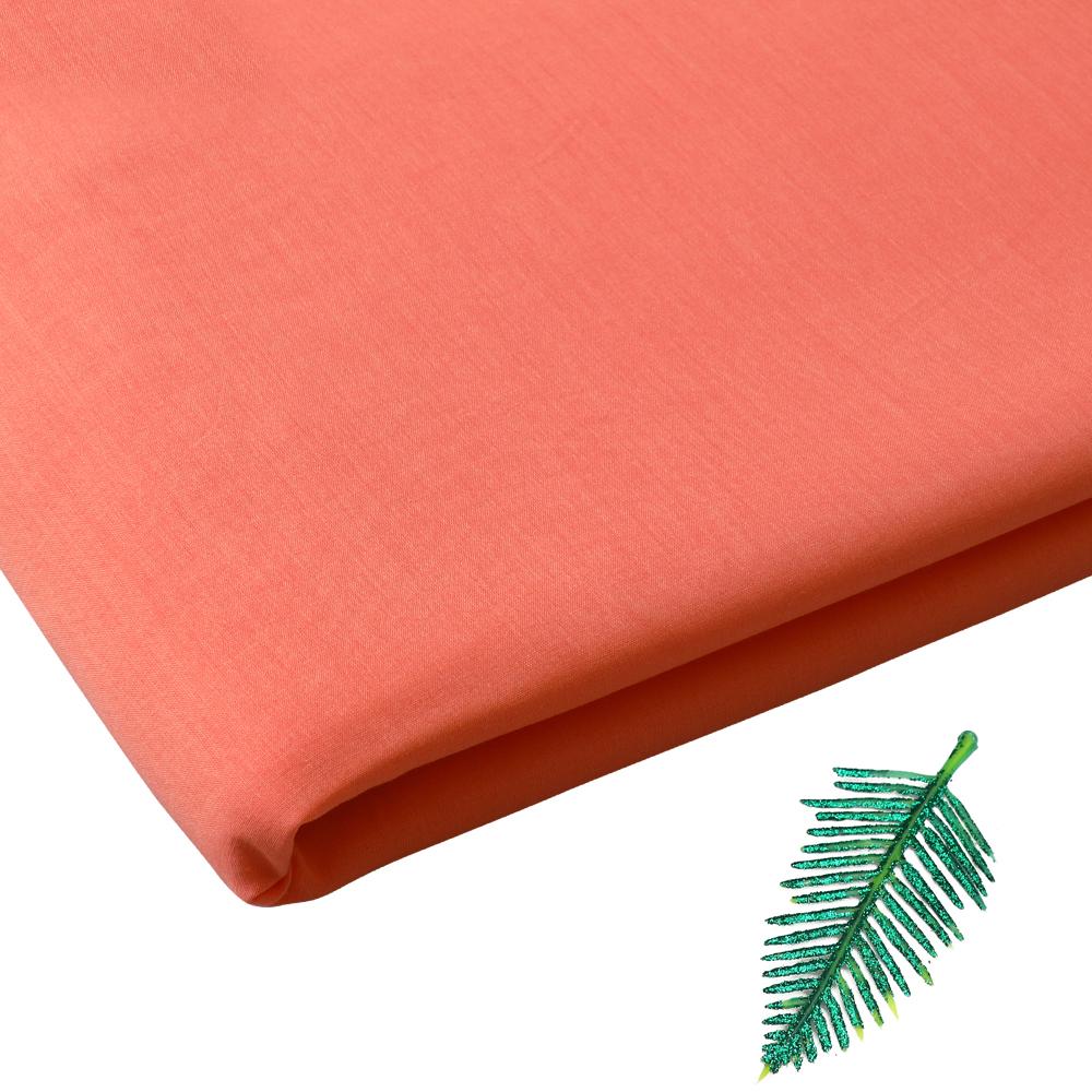 Peach Color Cotton Voile Fabric