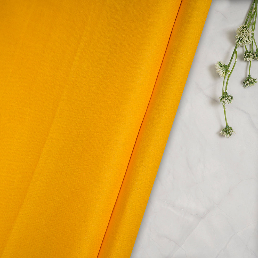Yellow Color Cotton Voile Fabric