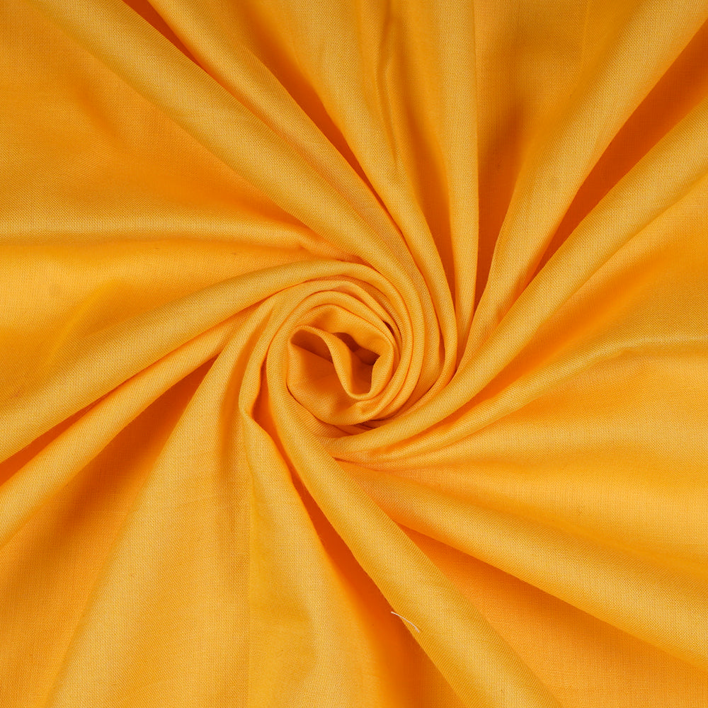 Yellow Color Cotton Voile Fabric
