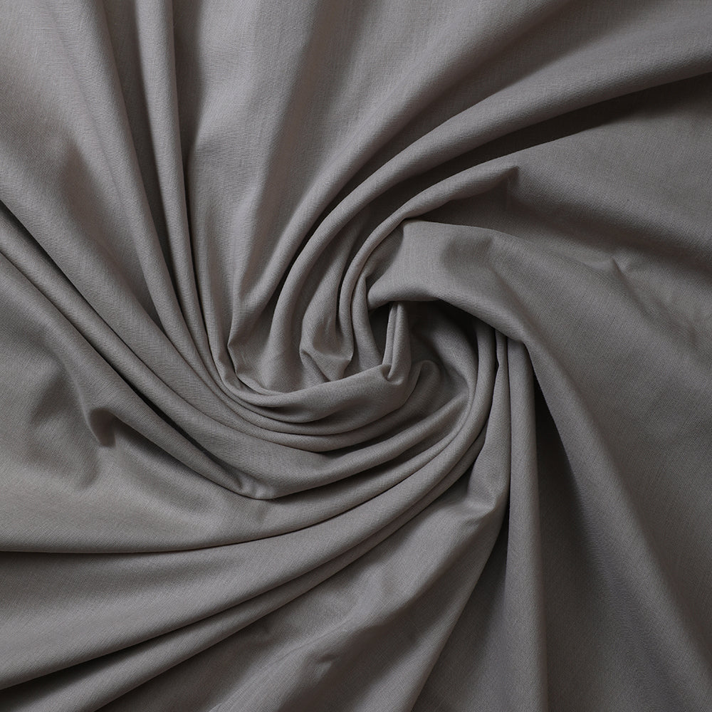 Abalone Grey Color Cotton Voile Fabric