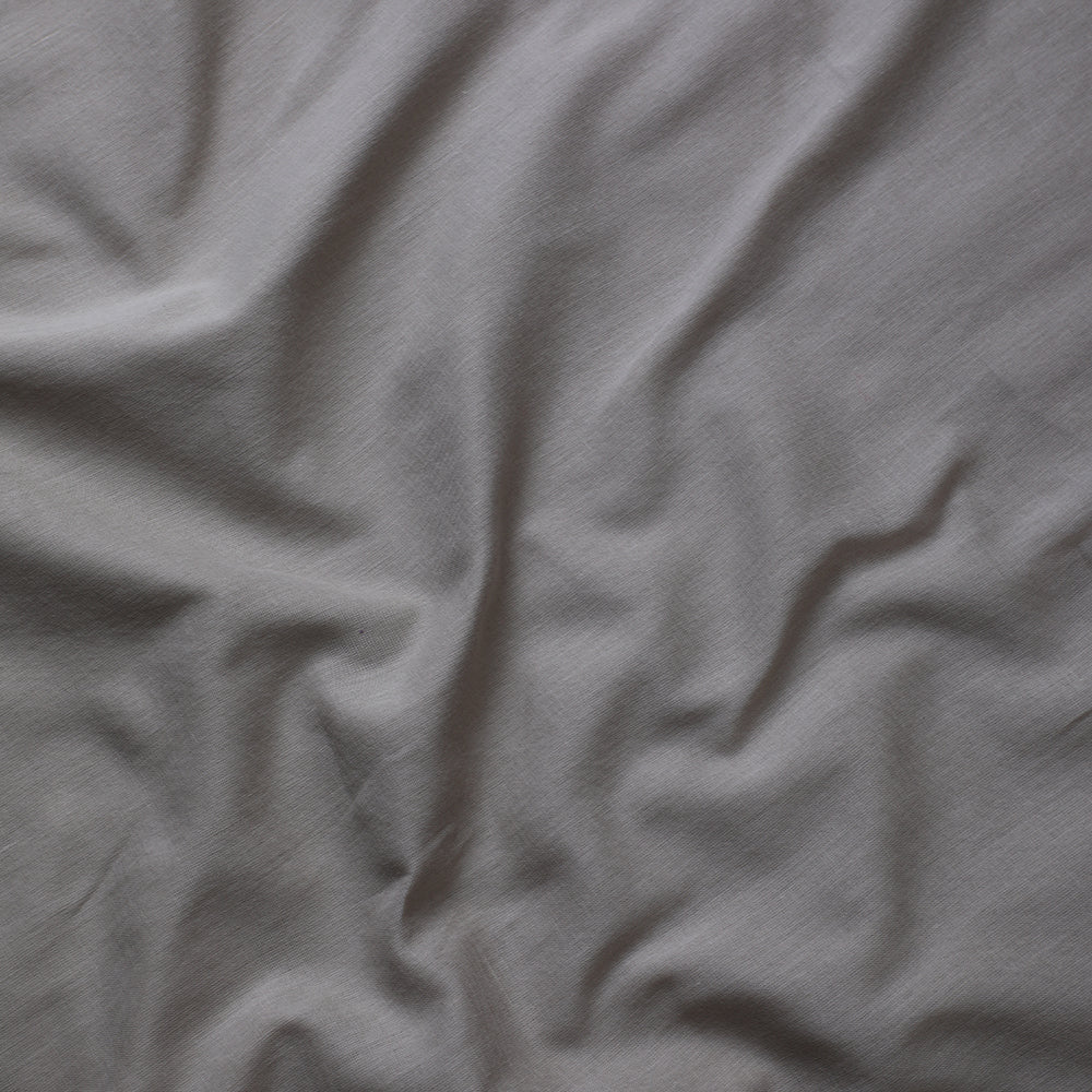 Abalone Grey Color Cotton Voile Fabric