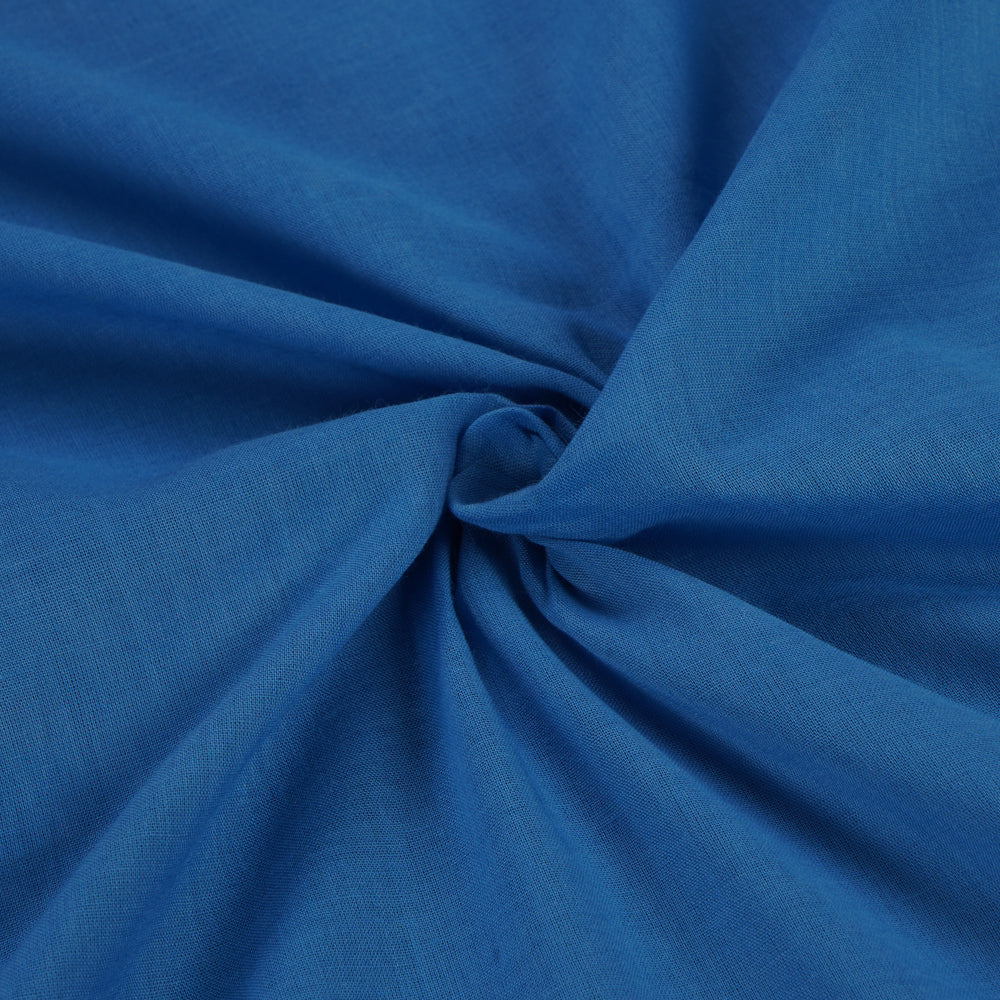 Blue Color Cotton Voile Fabric