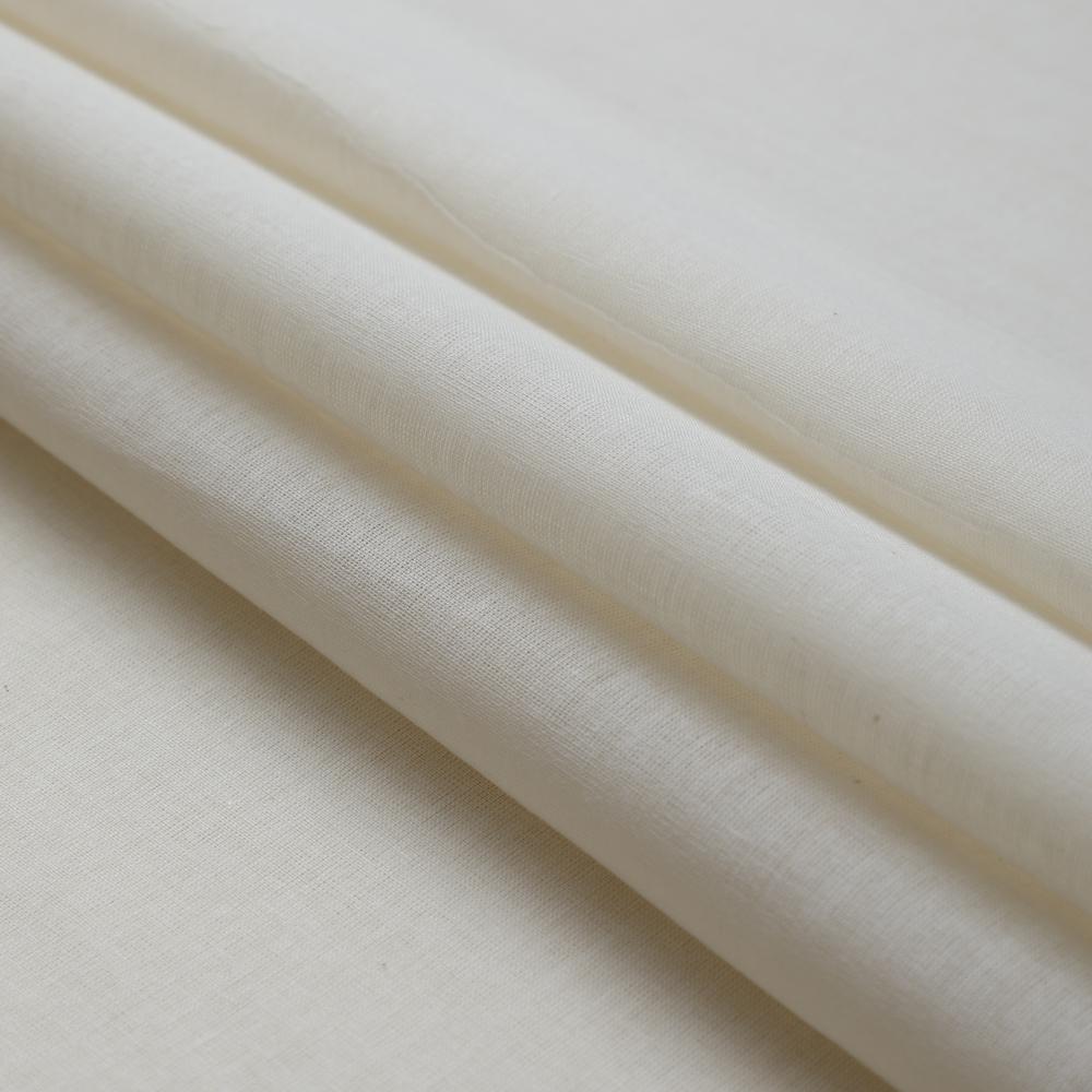 Off White Color Cotton Voile Fabric