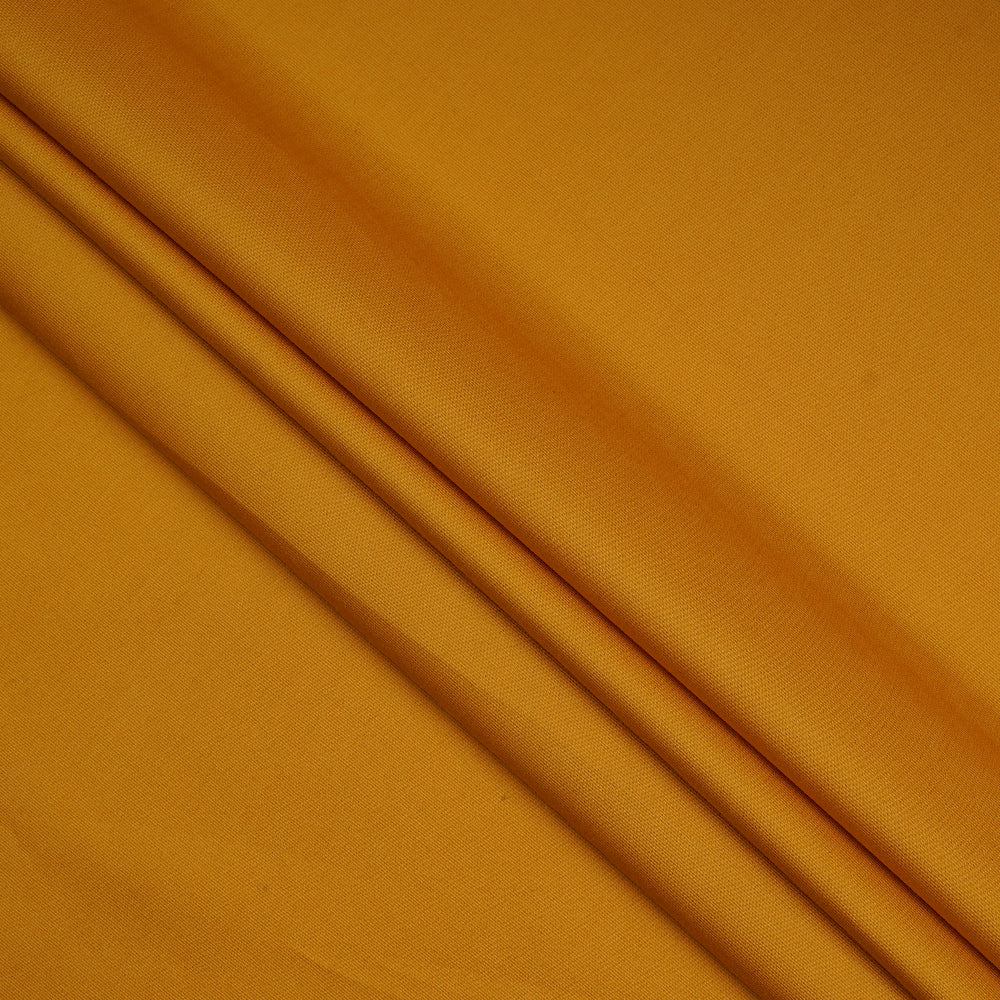Mustard Color Cotton Poplin Lycra Fabric