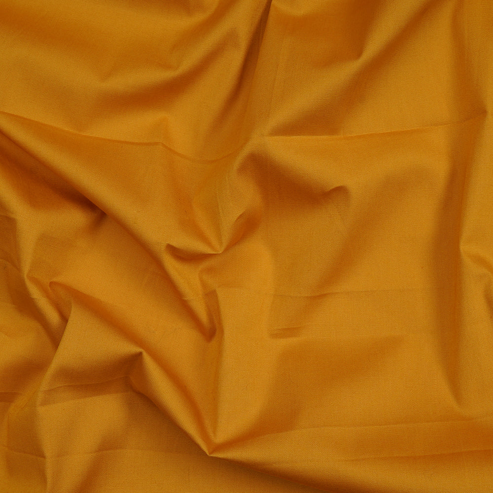 Mustard Color Cotton Poplin Lycra Fabric