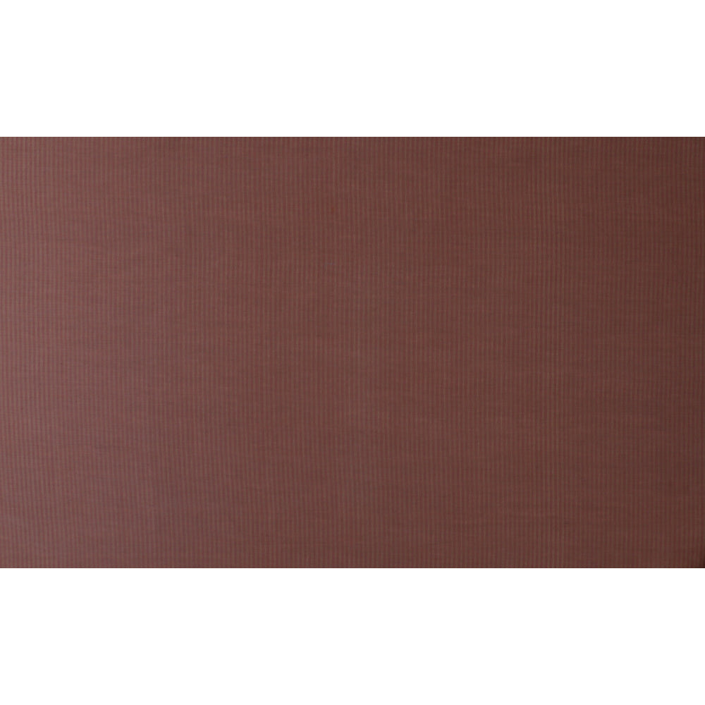 Brown Color Striped Fancy Chanderi Fabric