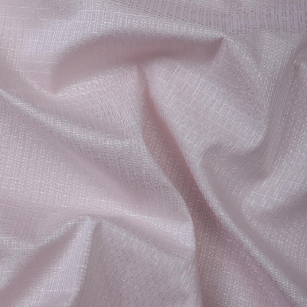 Light Pink Color Dobby Lycra Cotton Fabric
