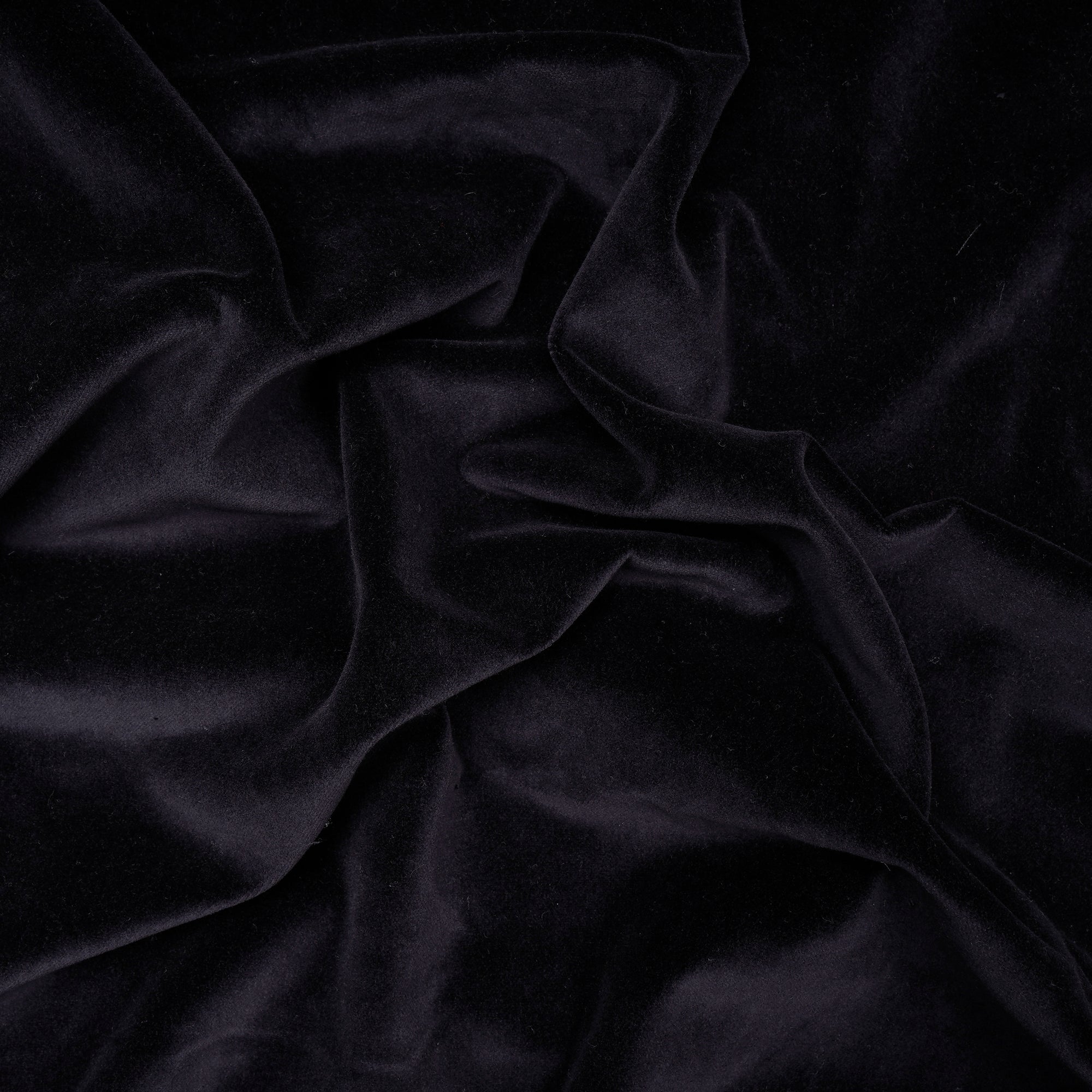 Black Color Pure Cotton Velvet Fabric