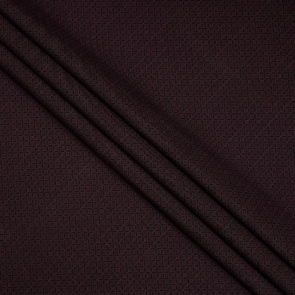 Purple Color Printed Cotton Fabric