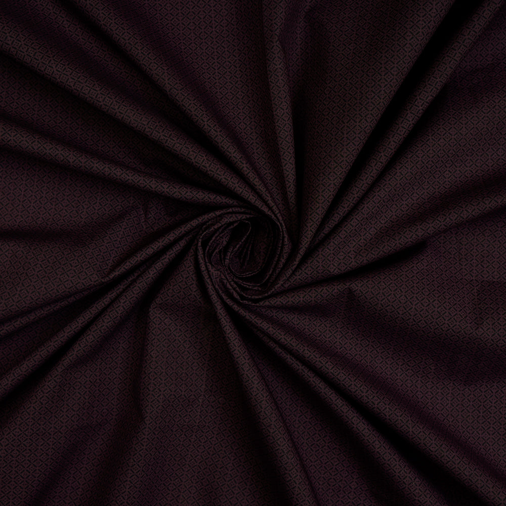 Purple Color Printed Cotton Fabric