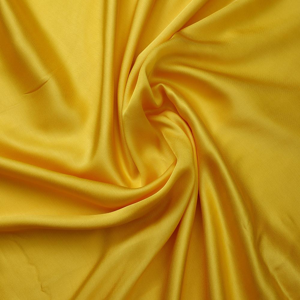 Cyber Yellow Color Modal Satin Bemberg Fabric