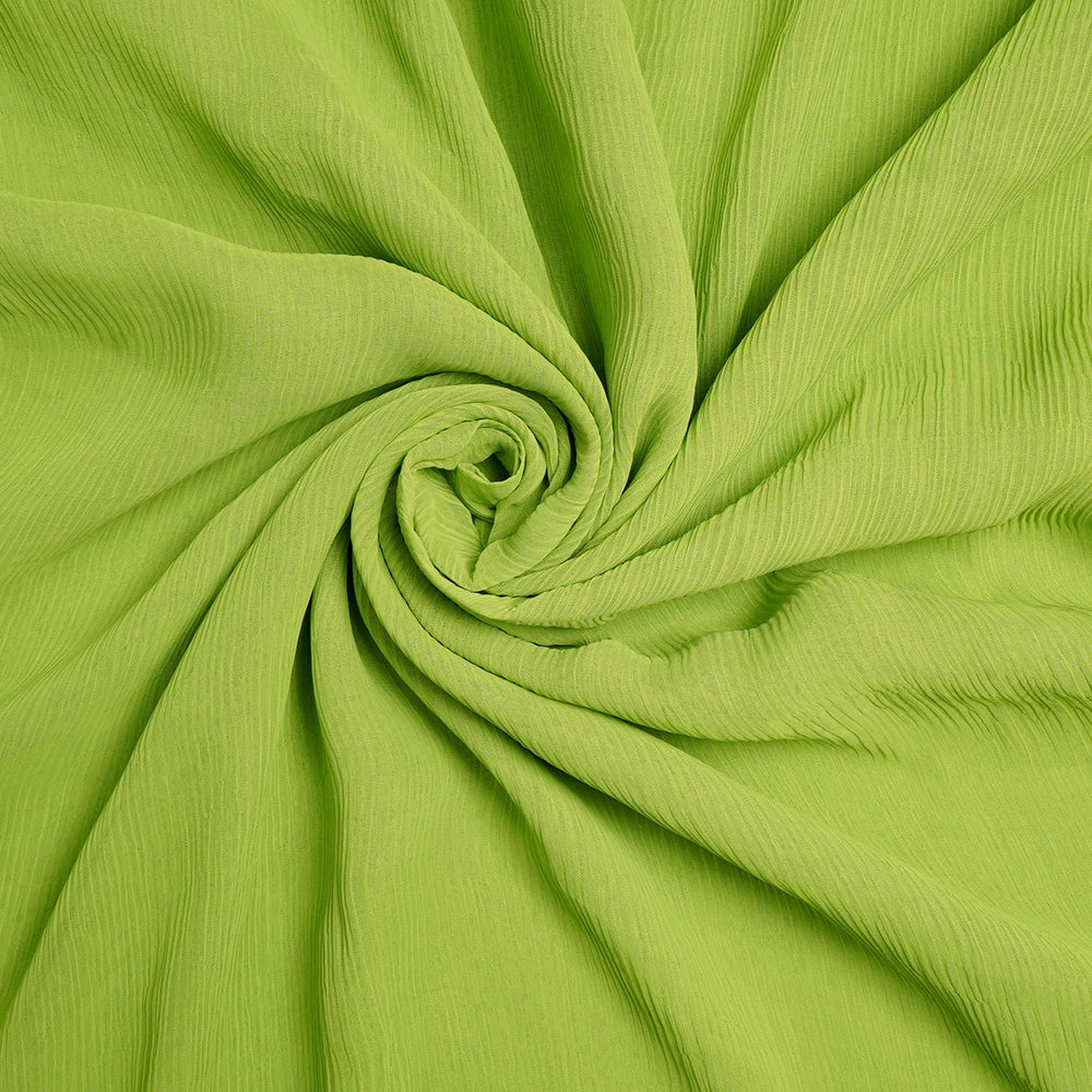 Light Green Color Bemberg Chiffon Fabric
